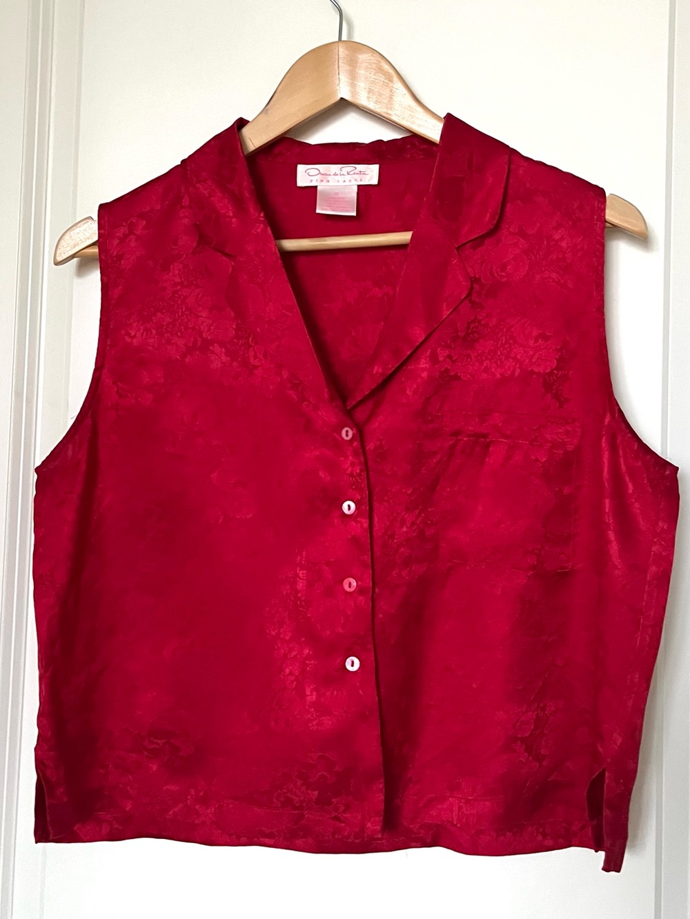 Oscar de la Renta Silk Top - M